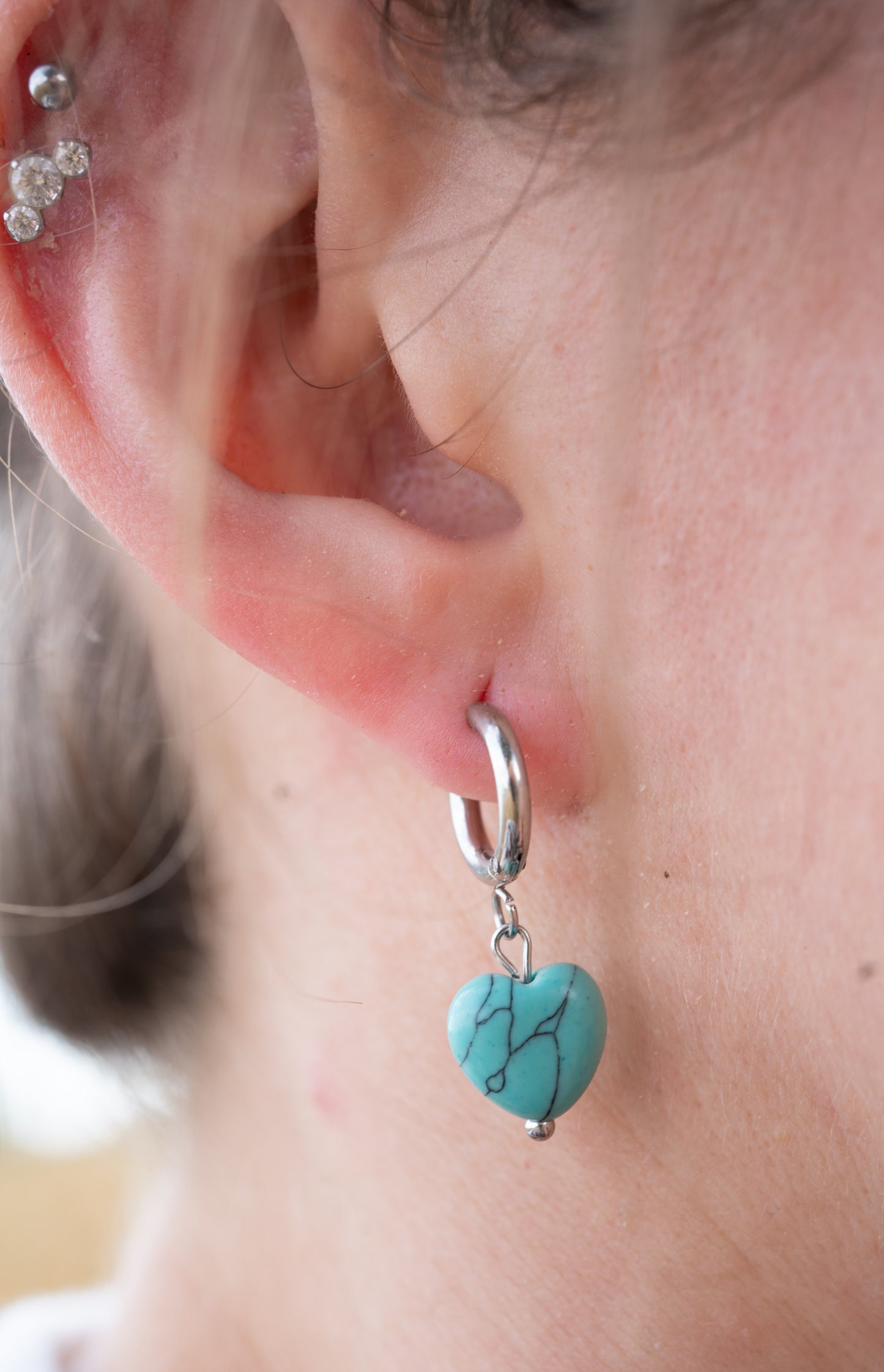 Boucles d'oreilles coeur