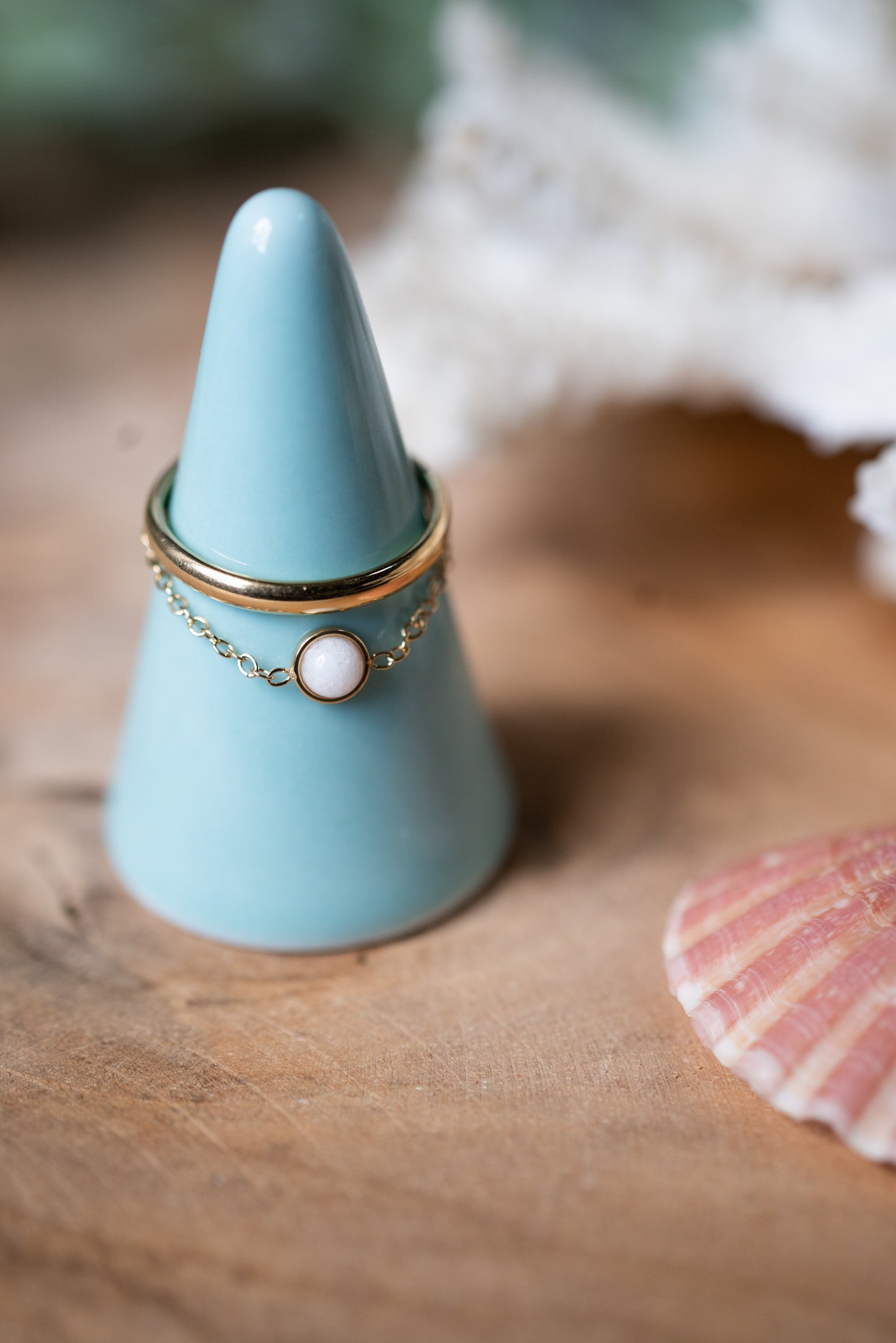 Bague Brise Marine avec chaine en acier inoxydable
