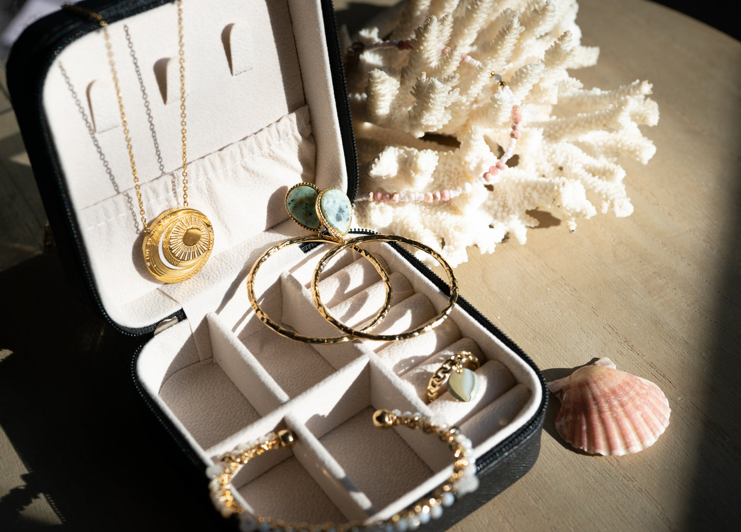 Boîtes à bijoux de voyage " étoile Nomade" pratiques et élégantes