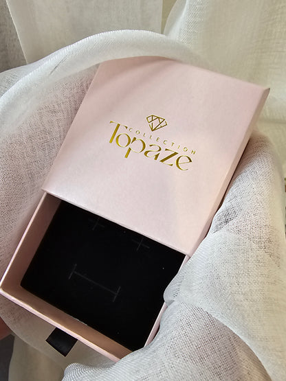 Coffret Bijoux Rose Paillette Topaze-Collection