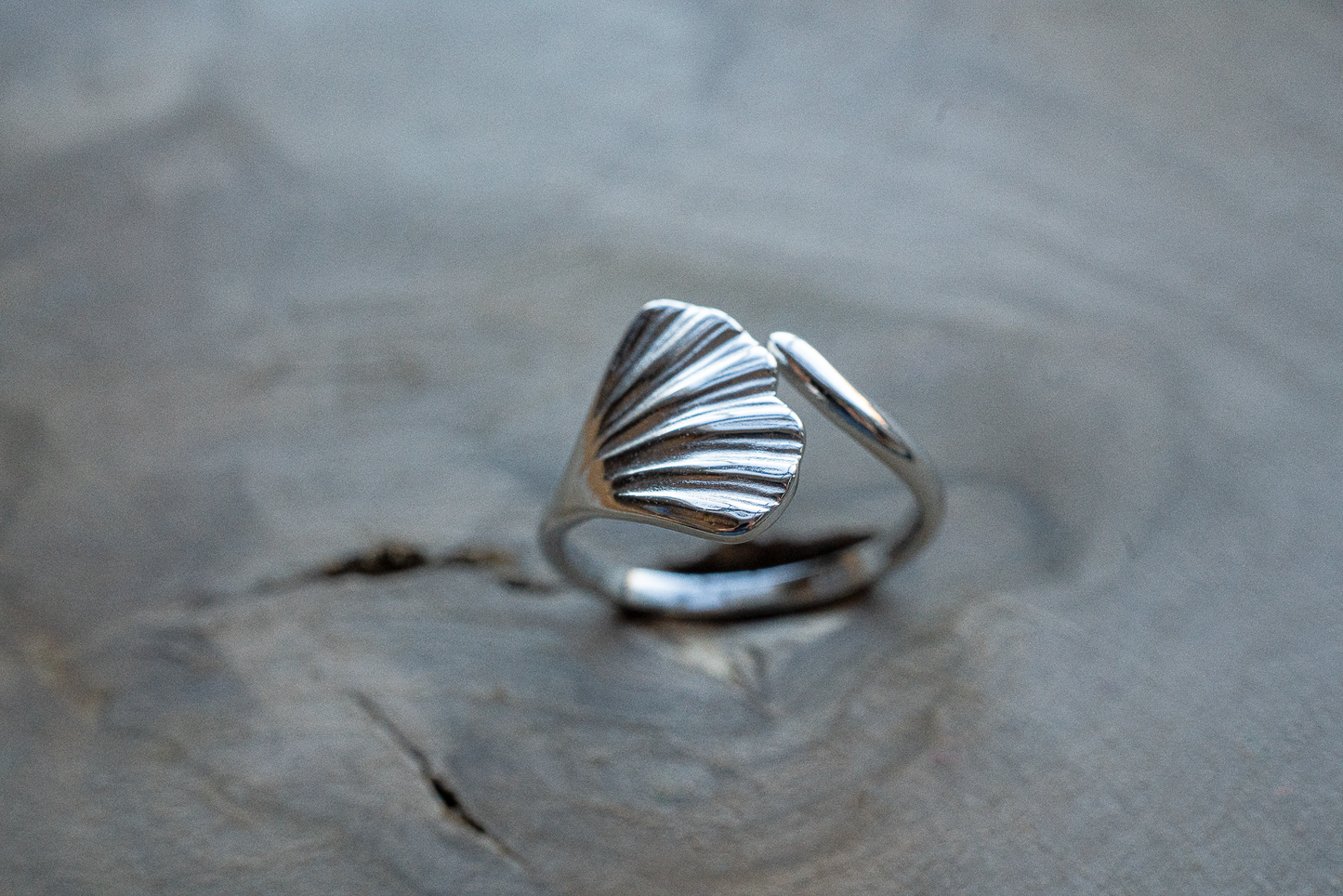 La Bague feuille Ginkgo