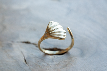 La Bague feuille Ginkgo