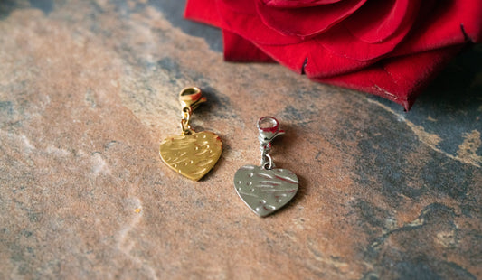 Charms coeur ( saint valentin ) - Topaze-collection