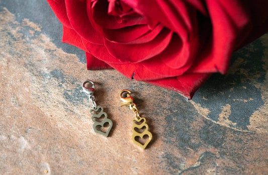 Charms multi coeur (st valentin) - Topaze-collection