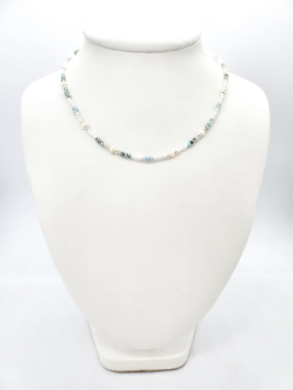 collier Larimar - Topaze-collection