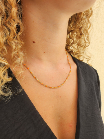 Colliers Tanya orange - Topaze-collection