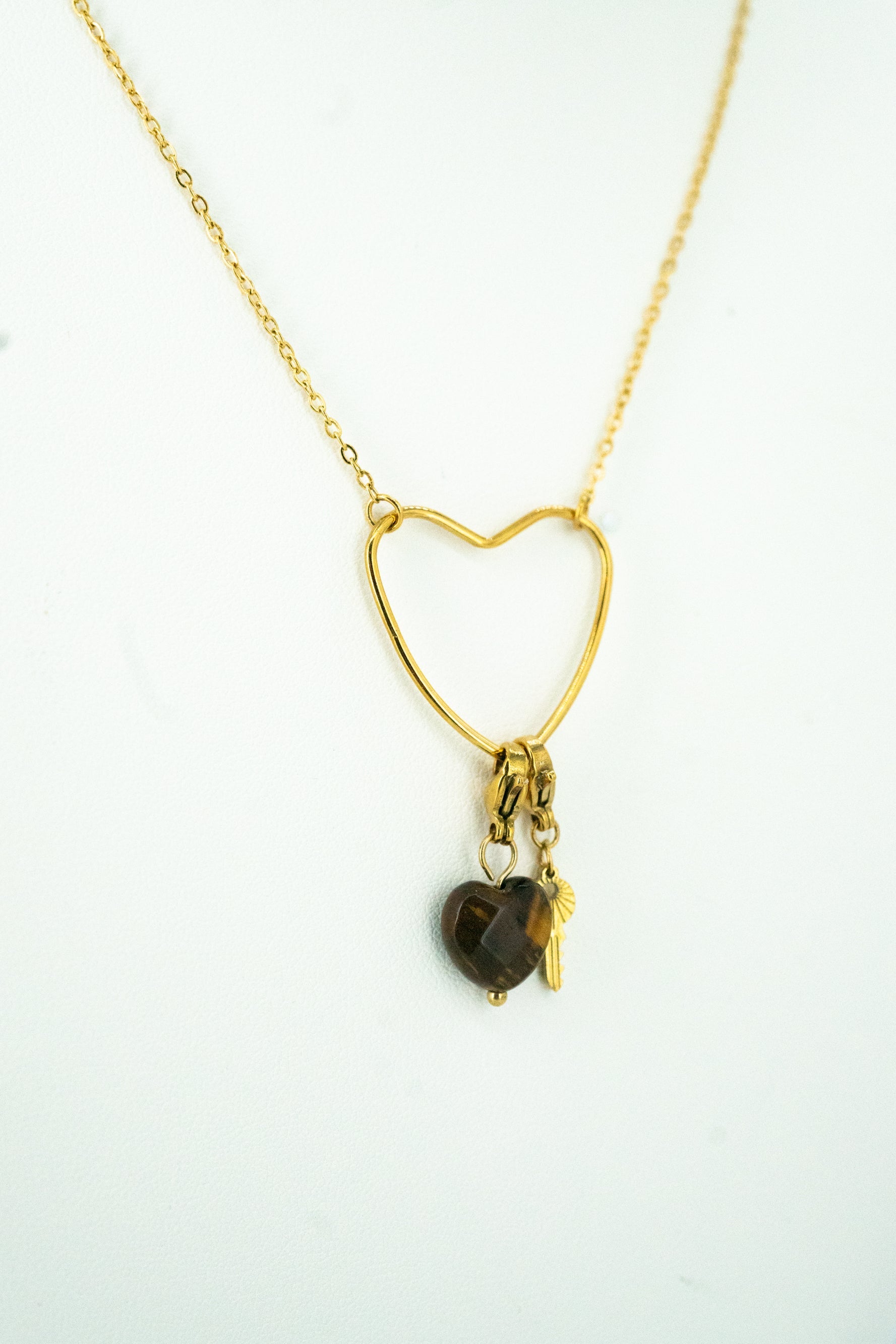 Nouveauté Collier coeur - Topaze-collection
